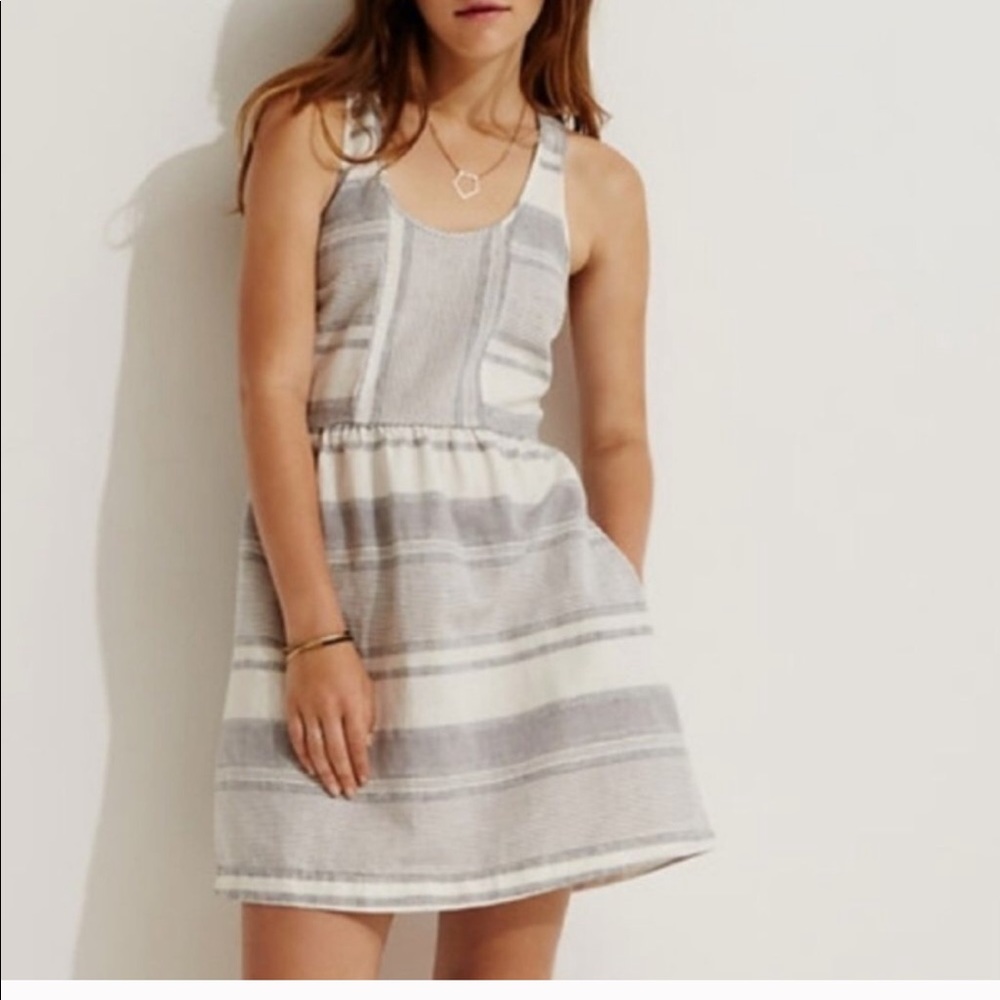Loft Lou & grey stripe racerback dress